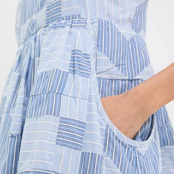 Sea New Work Helmi Striped Shirting Midi Dress - Picture 5 of 16